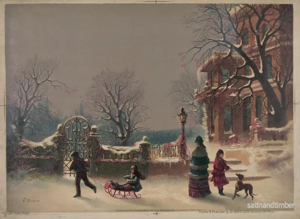 Reproduktion av målningen La première neige - Joseph Hoover - Bild 2