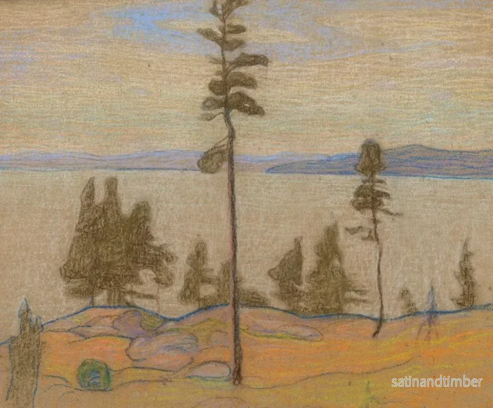 Reproduktion av målningen Landskap av Saaremaa - Nikolai Triik - Bild 2