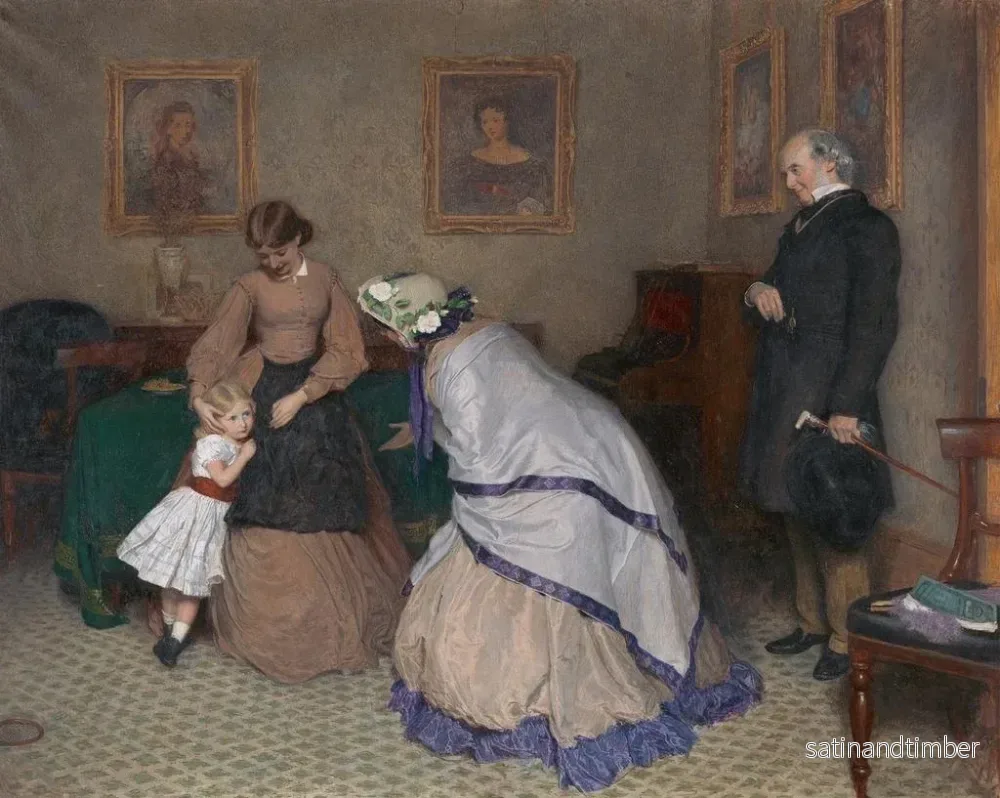 Reproduktion av målningen Visages étranges - Frederick Walker - Bild 2
