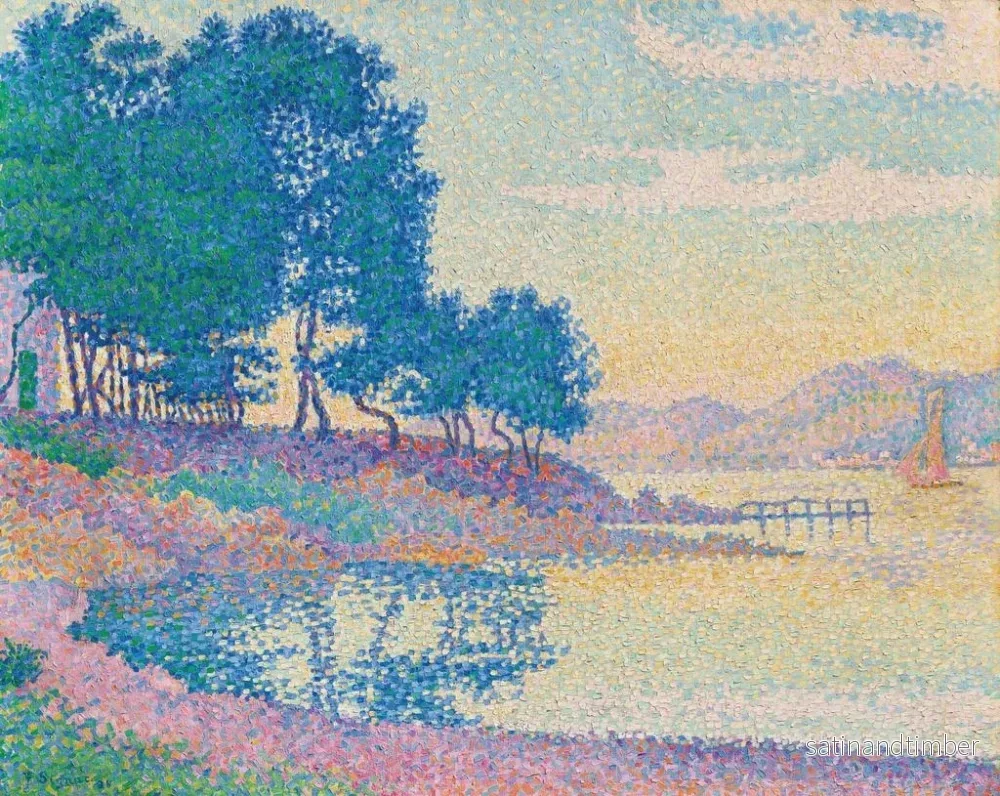Reproduktion av målningen Calanque des Canoubiers, Pointe de Bamer, Saint-Tropez - Paul Signac - Bild 2