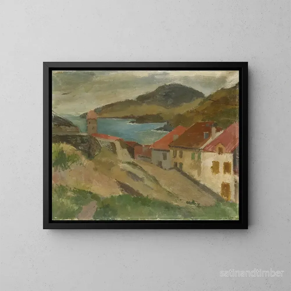 Reproduktion av målningen Vue depuis le fort Miradou à Collioure - Walter Kurt Wiemken