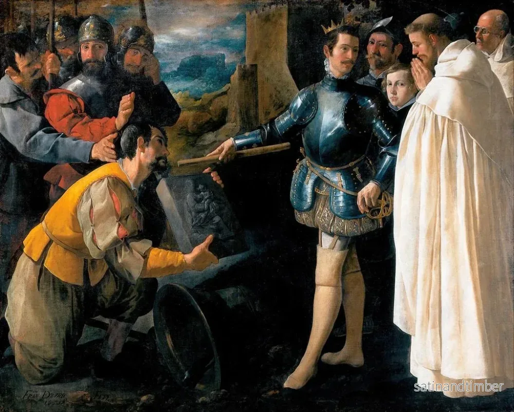 Reproduktion av målningen Saint Pierre Nolasque som återhämtar bilden av Jungfru Maria - Francisco de Zurbarán - Bild 2