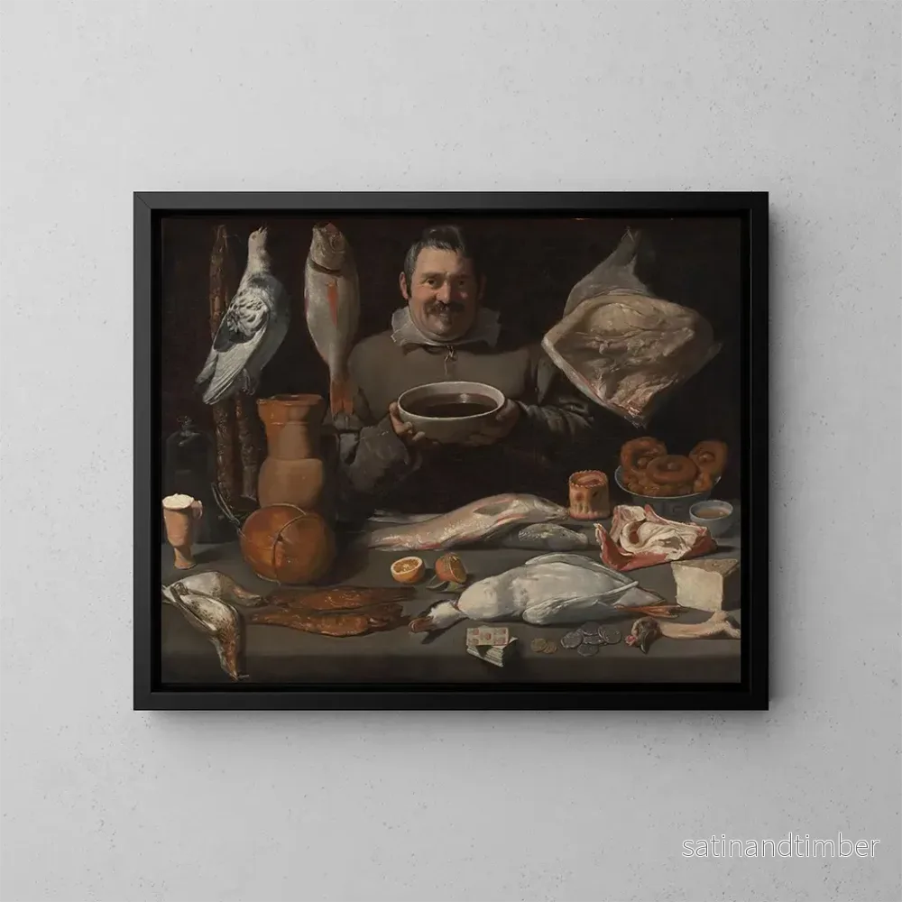 Reproduktion av målningen Köksbild - Maître des Bodegons d'Amsterdam