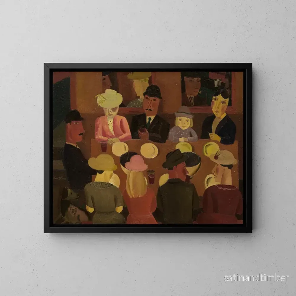 Reproduktion av målningen Les Mangeurs de moules - Gustave De Smet