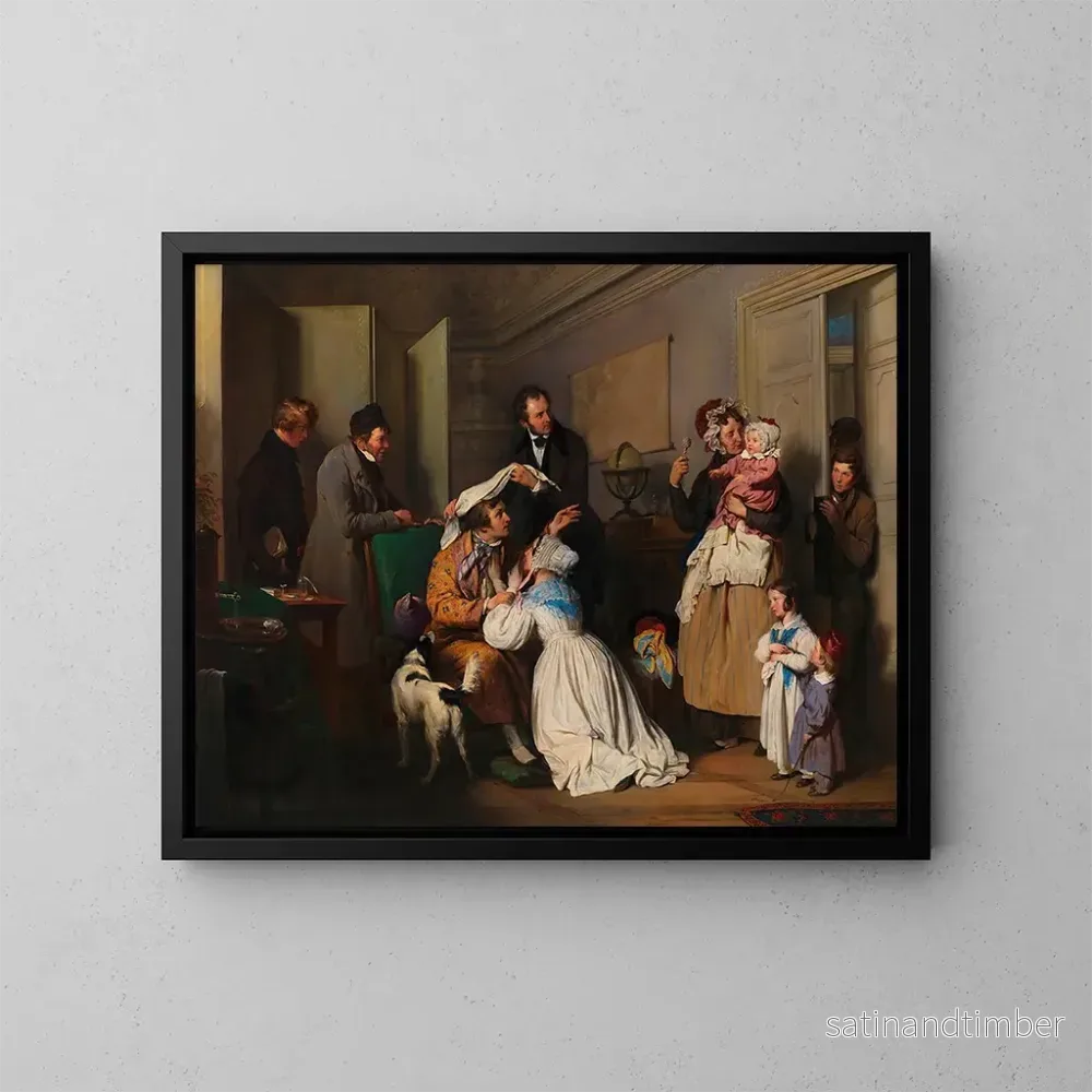 Reproduktion av målningen L'Ophtalmologue - Josef Danhauser