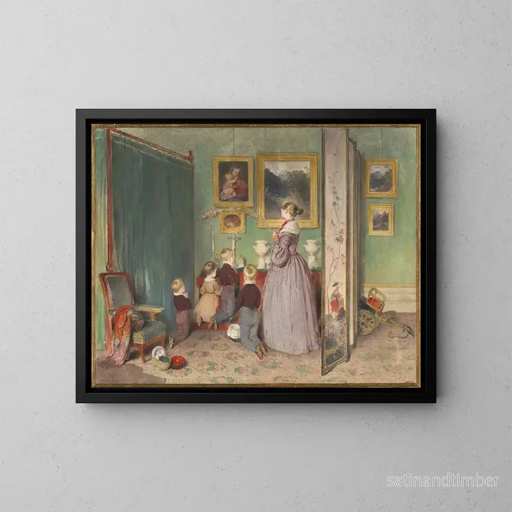 Reproduktion av målningen La prière du soir - Peter Fendi