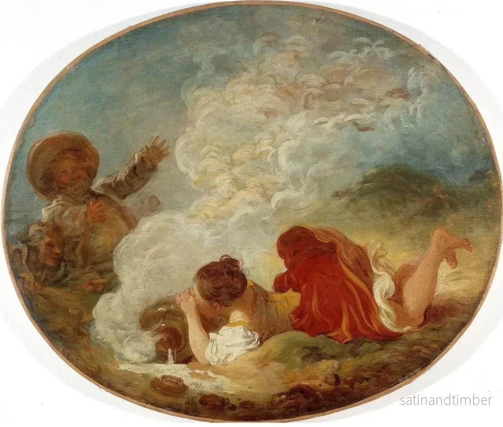 Reproduktion av målningen Perrette et le pot de lait - Jean-Honoré Fragonard - Bild 2