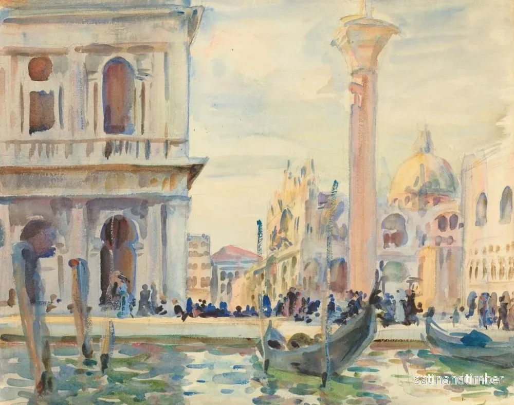 Reproduktion av målningen La Piazzetta - John Singer Sargent - Bild 2