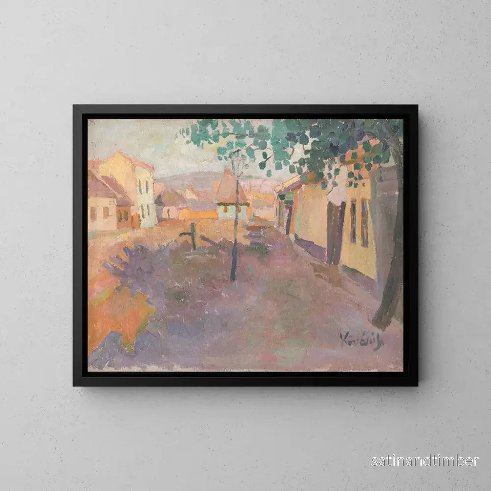 Reproduktion av målningen Rue courte à Košice – Konstantin Korovin Reproduktion av målningen Rue courte à Košice – Konstantin Korovin