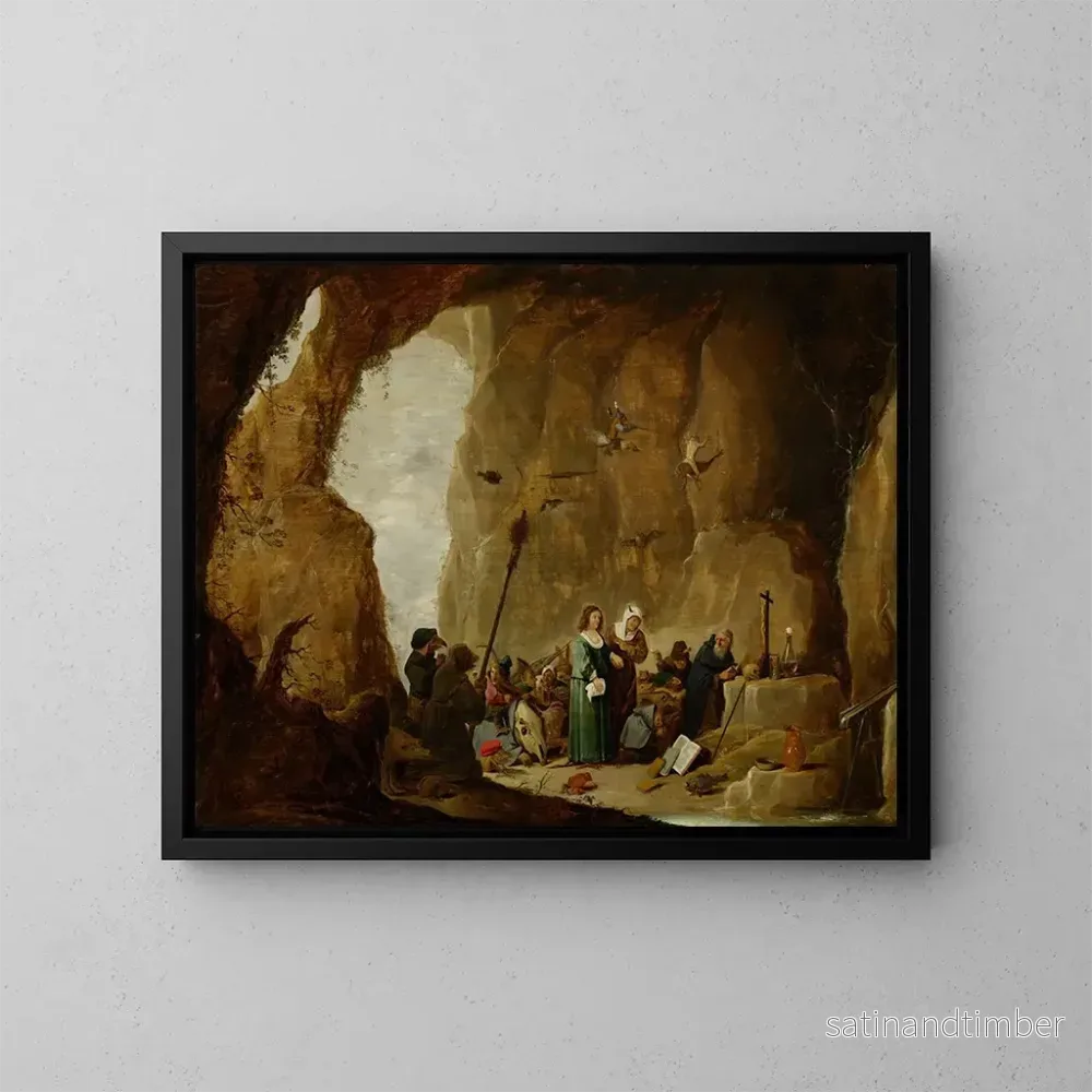 Reproduktion av målningen La Tentation de Saint Antoine – David Teniers le Jeune Reproduktion av målningen La Tentation de Saint Antoine – David Teniers le Jeune