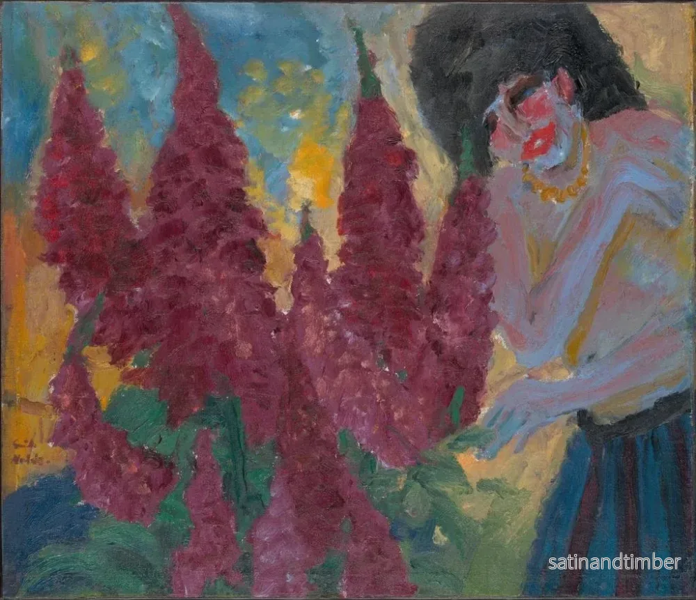 Reproduktion av målningen Morgon i blomsterträdgården - Emil Nolde - Bild 2