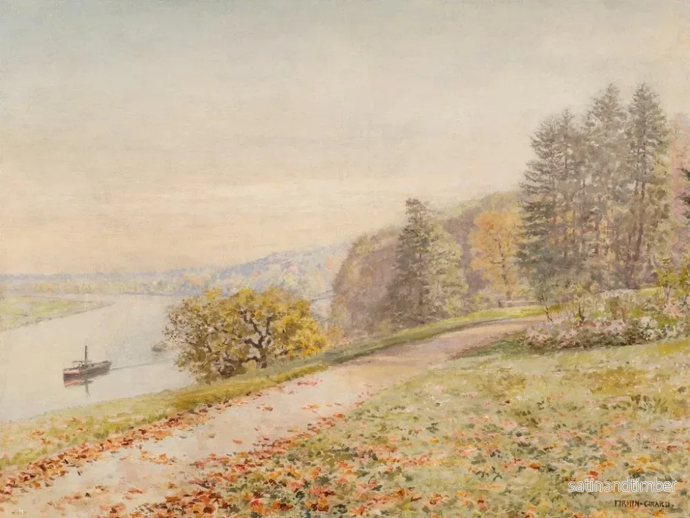 Reproduktion av målningen Le remorqueur - Marie-François Firmin-Girard - Bild 2