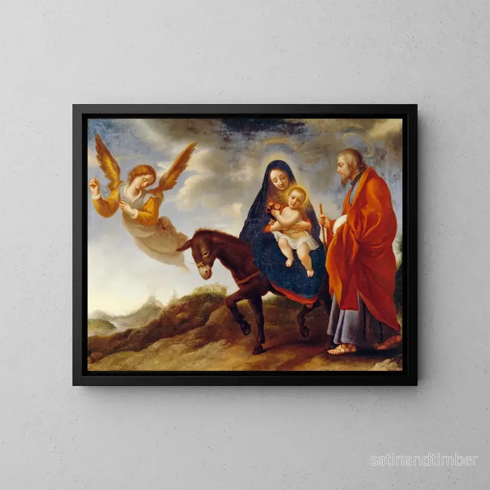 Reproduktion av målningen La Fuite en Égypte – Carlo Dolci Reproduktion av målningen La Fuite en Égypte – Carlo Dolci