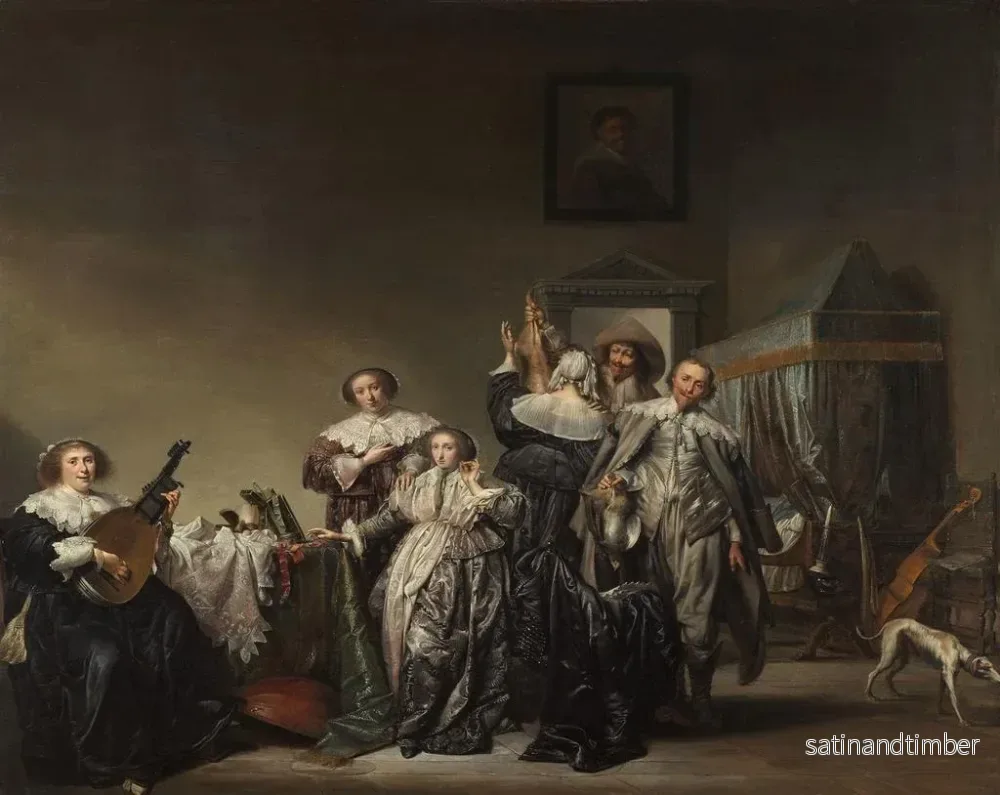 Reproduktion av målningen av det sällskapliga sällskapet - Pieter Codde - Bild 2