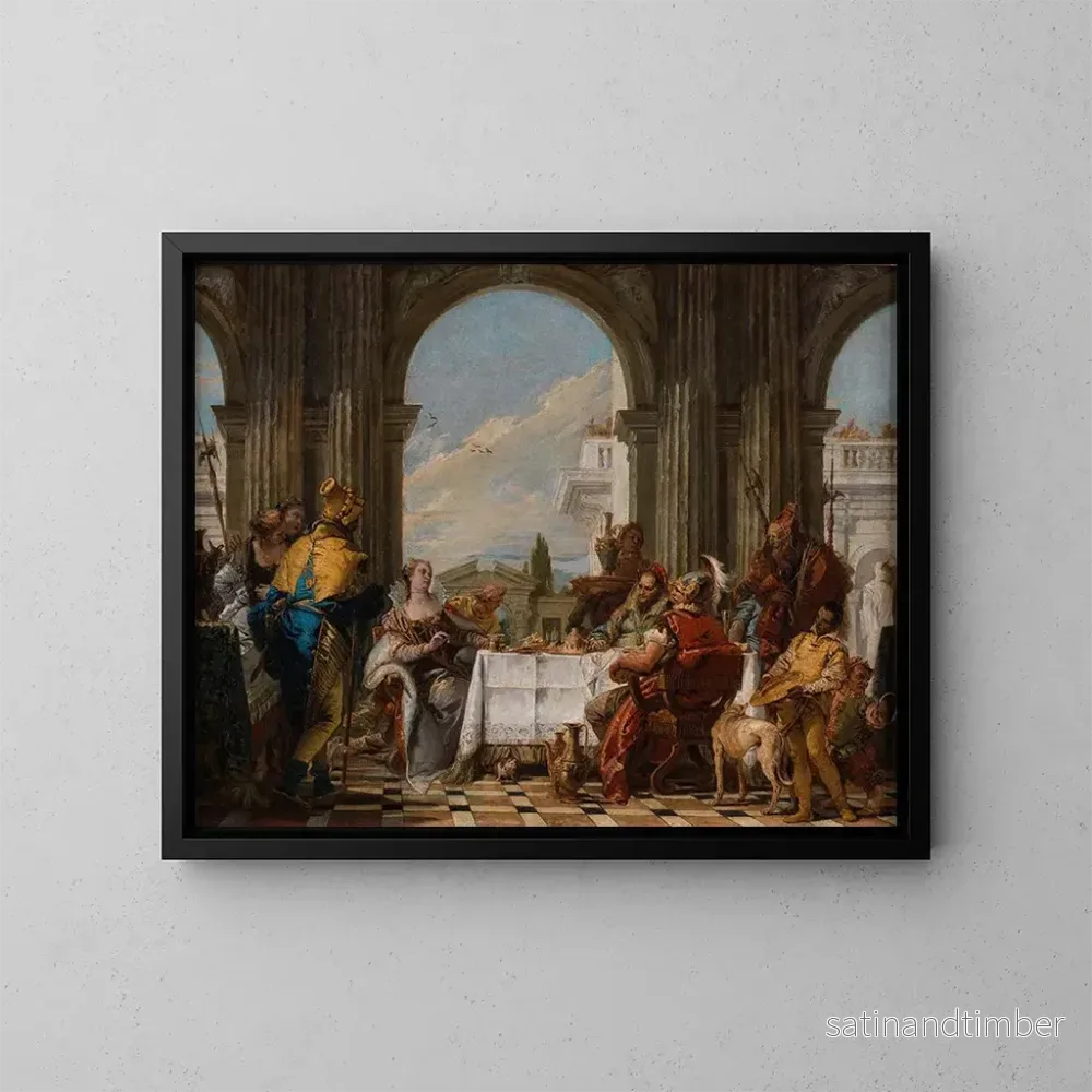Reproduktion av målningen Le Banquet de Cléopâtre - Giovanni Battista Tiepolo