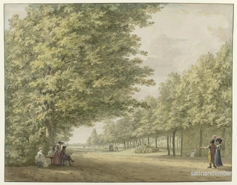 Reproduktion av målningen Vue dans les jardins de la propriété Zandbergen - Hermanus Numan - Bild 2