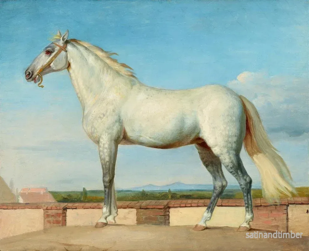Reproduktion av målningen Mousse framför en låg vägg - Johann Peter Krafft - Bild 2