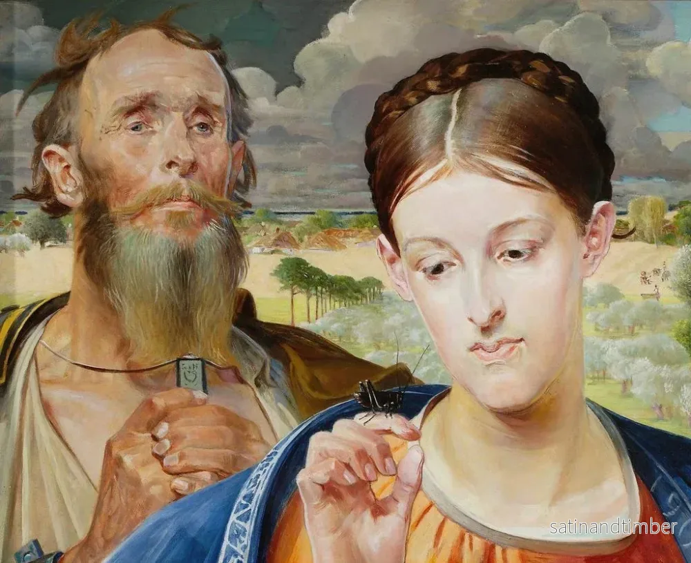 Reproduktion av målningen Musik, vänstra vingen av triptyken - Jacek Malczewski - Bild 2