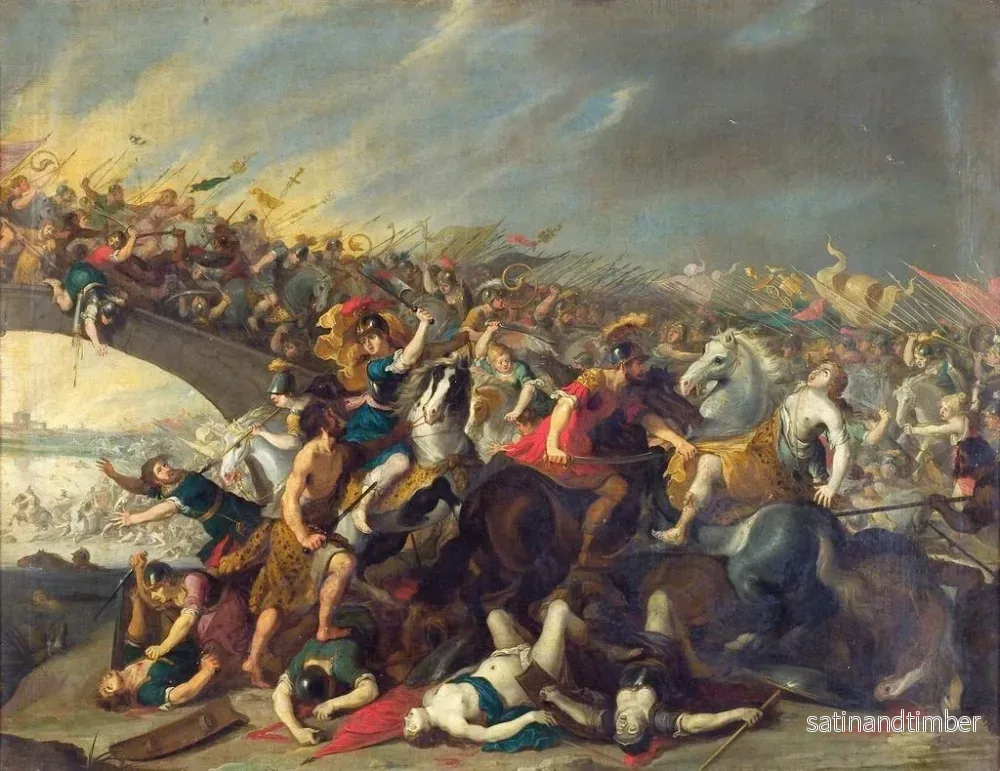 Reproduktion av målningen Kamp med amazoner - Hans Jordaens den äldre - Bild 2