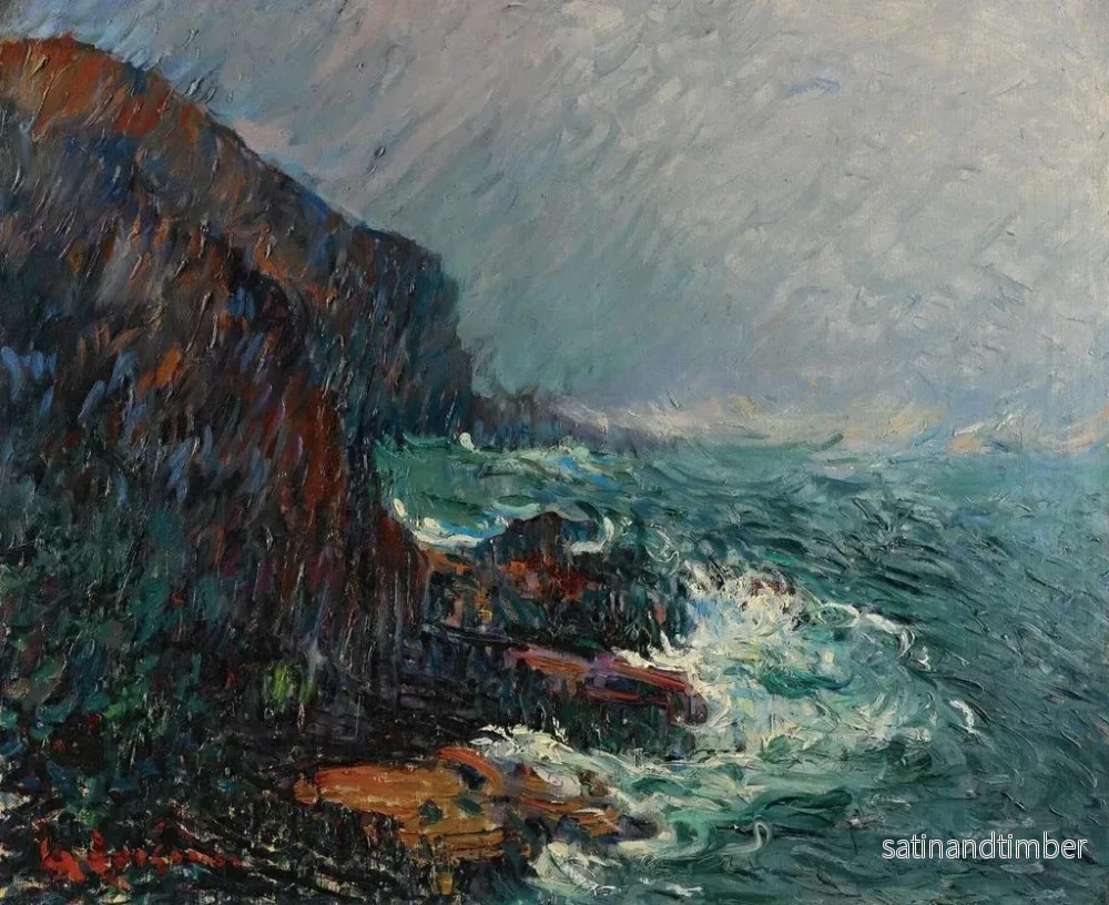 Reproduktion av målningen Falaises en Normandie - Gustave Loiseau - Bild 2