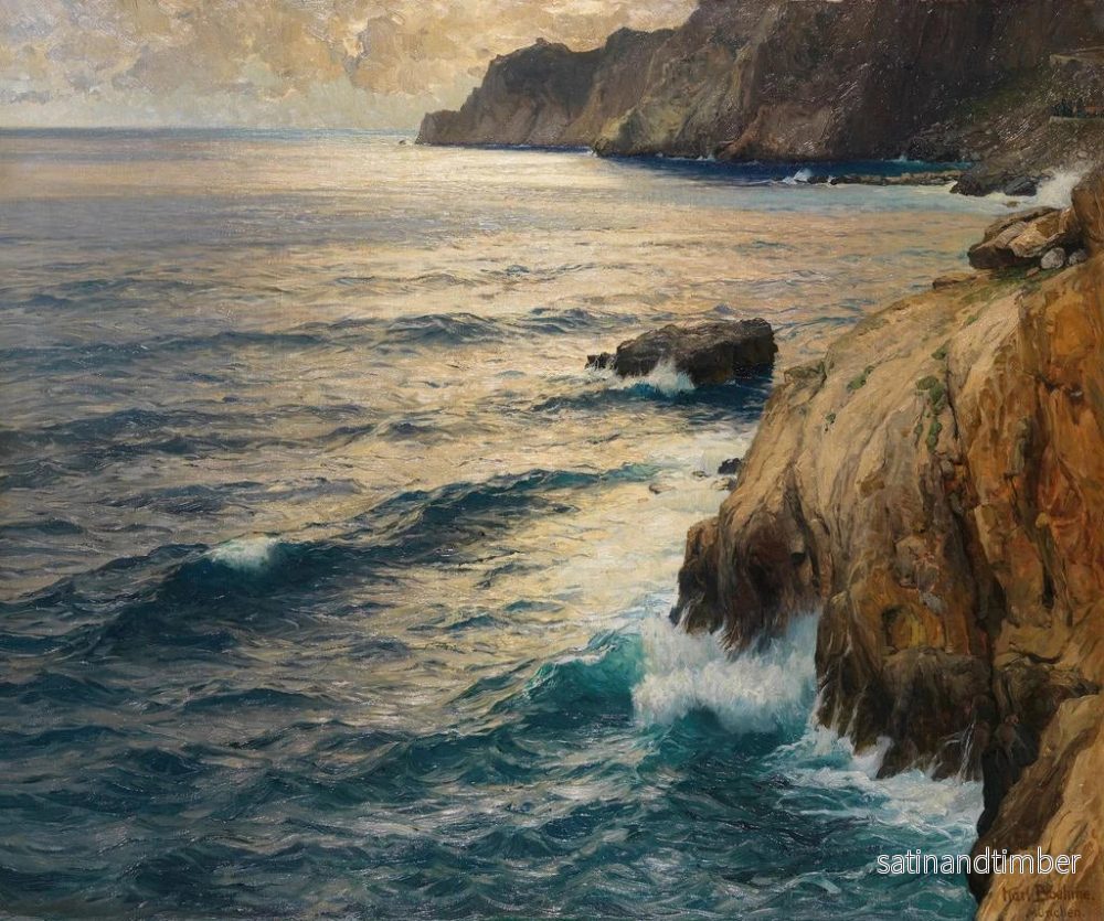 Reproduktion av målningen La baie des sirènes de Capri - Karl Theodor Boehme - Bild 2