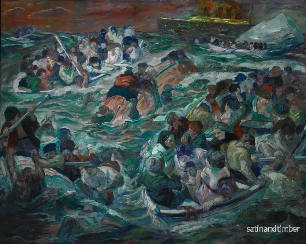 Reproduktion av målningen Le naufrage du Titanic - Max Beckmann - Bild 2