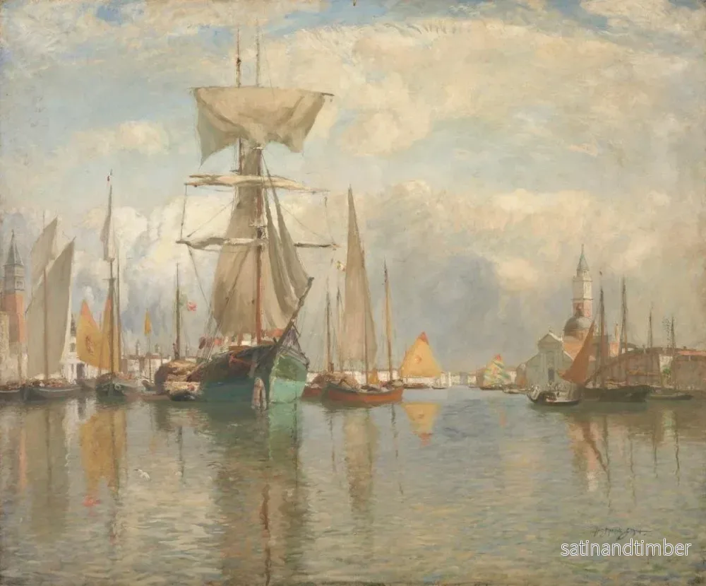 Reproduktion av målningen Venise en bateau - Sir David Murray - Bild 2