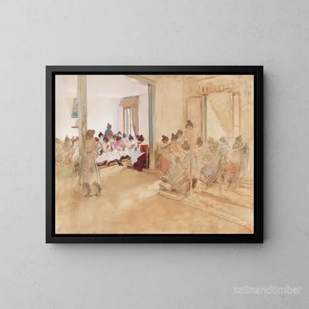 Reproduktion av målningen Couturières - Italico Brass