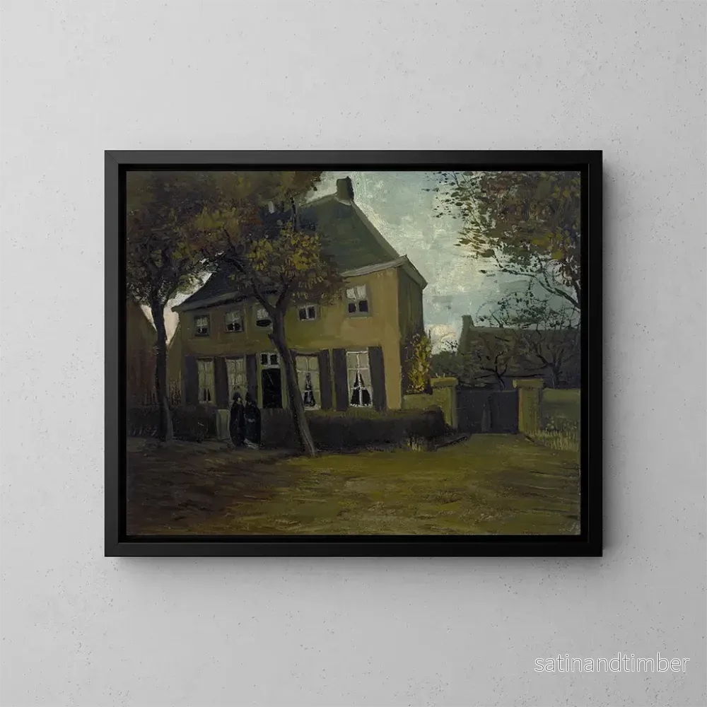Reproduktion av målningen Le presbytère à Nuenen - Vincent van Gogh