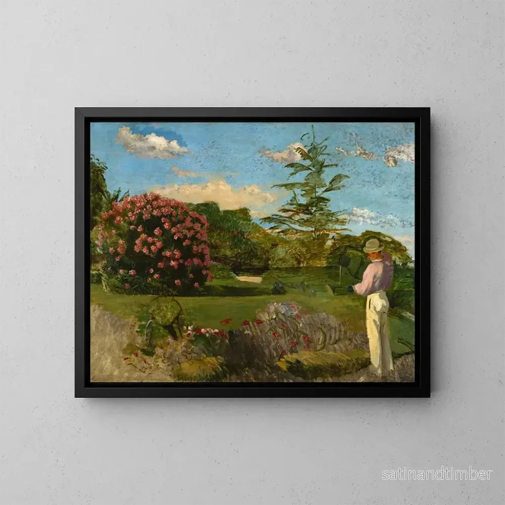 Reproduktion av målningen Le Petit Jardinier - Frédéric Bazille