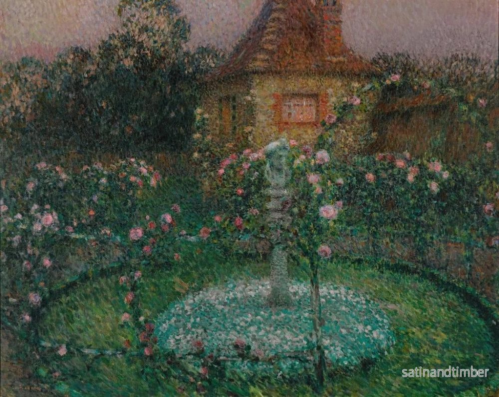 Reproduktion av målningen Le pavillon de Gerberoy - Henri Le Sidaner - Bild 2