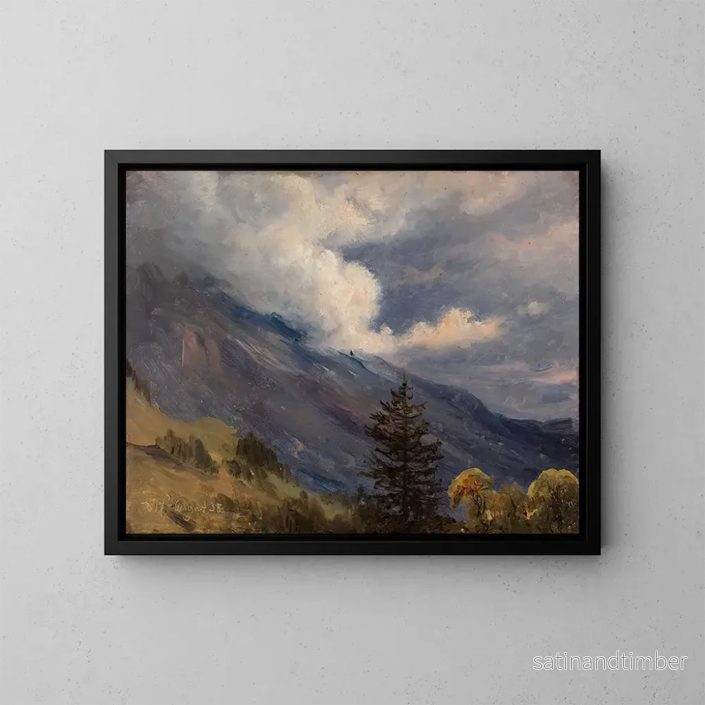 Reproduktion av målningen Vue de Grindelwald en Suisse - Thomas Fearnley