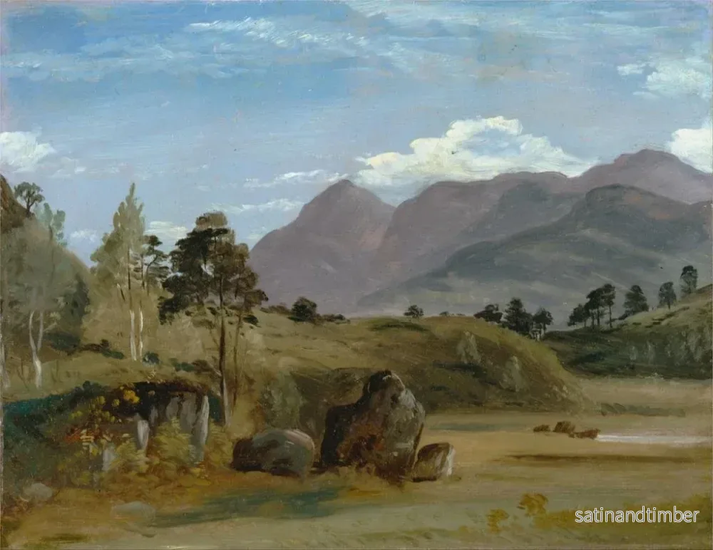 Reproduktion av målningen Landskapslandskap av berg, troligen i Lake District - Lionel Constable - Bild 2