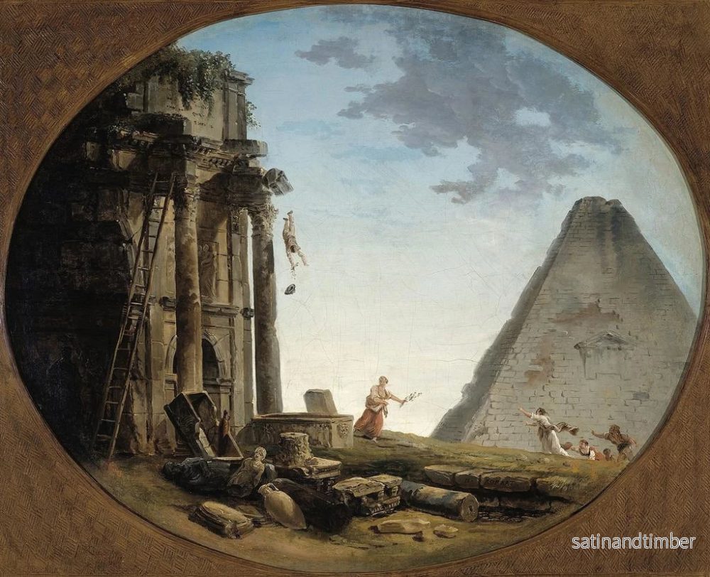 Reproduktion av målningen L'Accident - Hubert Robert - Bild 2