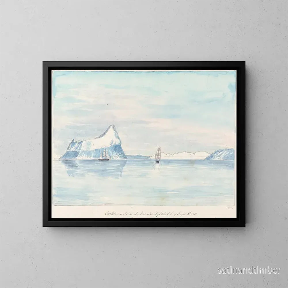 Reproduktion av målningen Île Cockburn, Inlet de l'Amirauté - Charles Hamilton Smith
