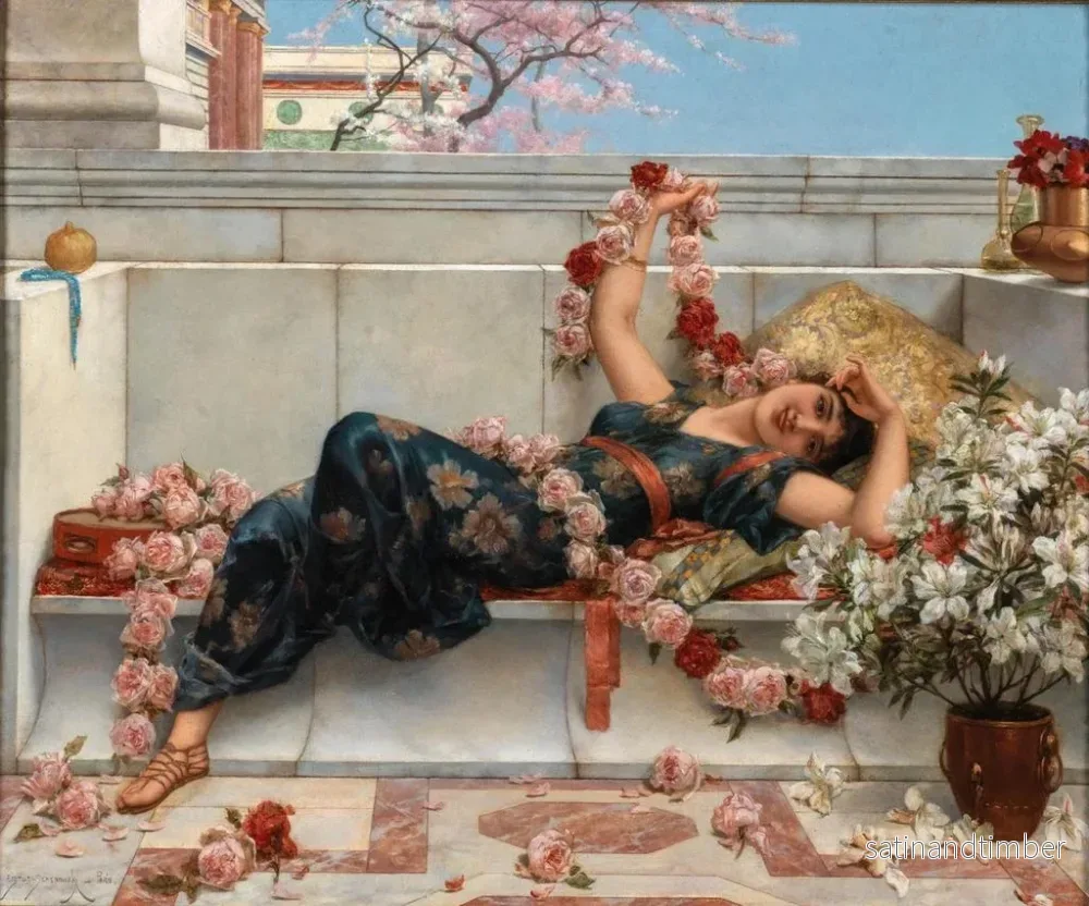 Reproduktion av målningen Une odalisque - Émile Eisman-Semenowsky - Bild 2