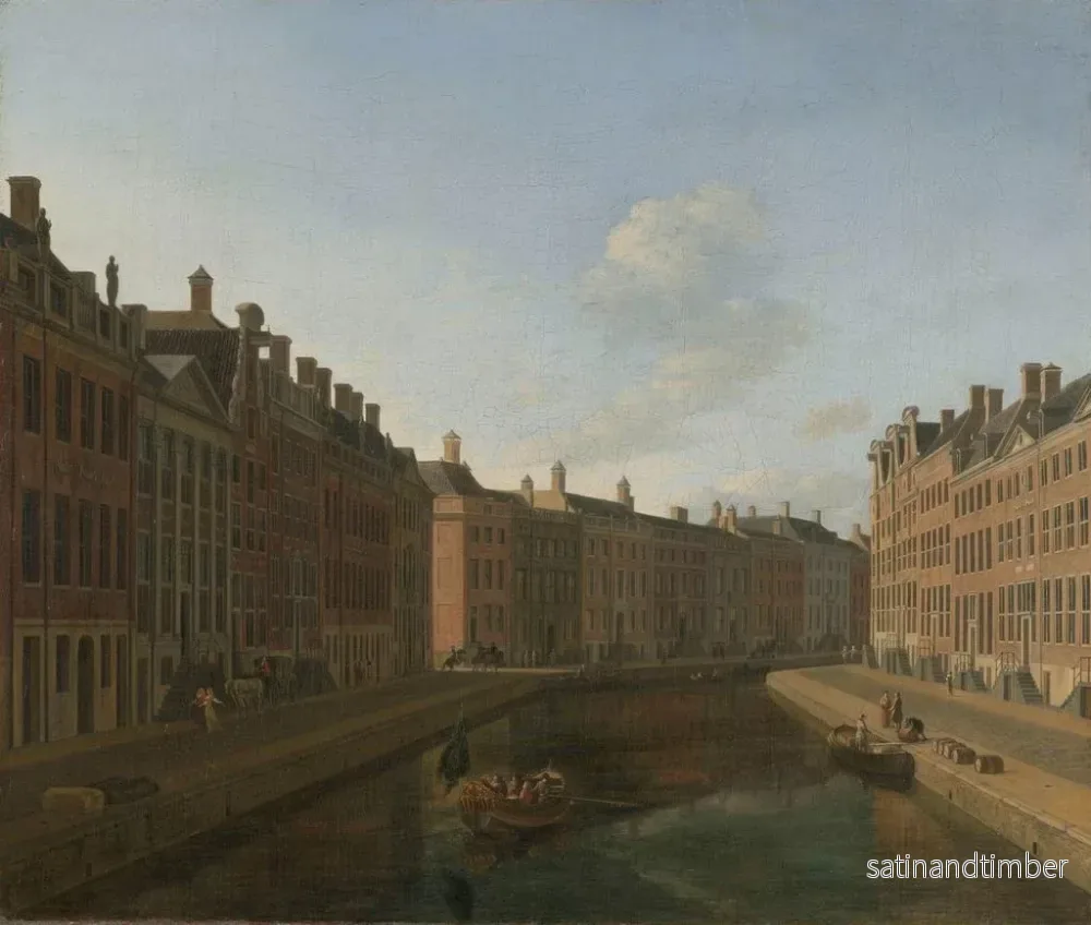 Reproduktion av målningen av Vue de la Gouden Bocht dans la Herengracht depuis l'est - Gerrit Adriaensz Berckheyde - Bild 2
