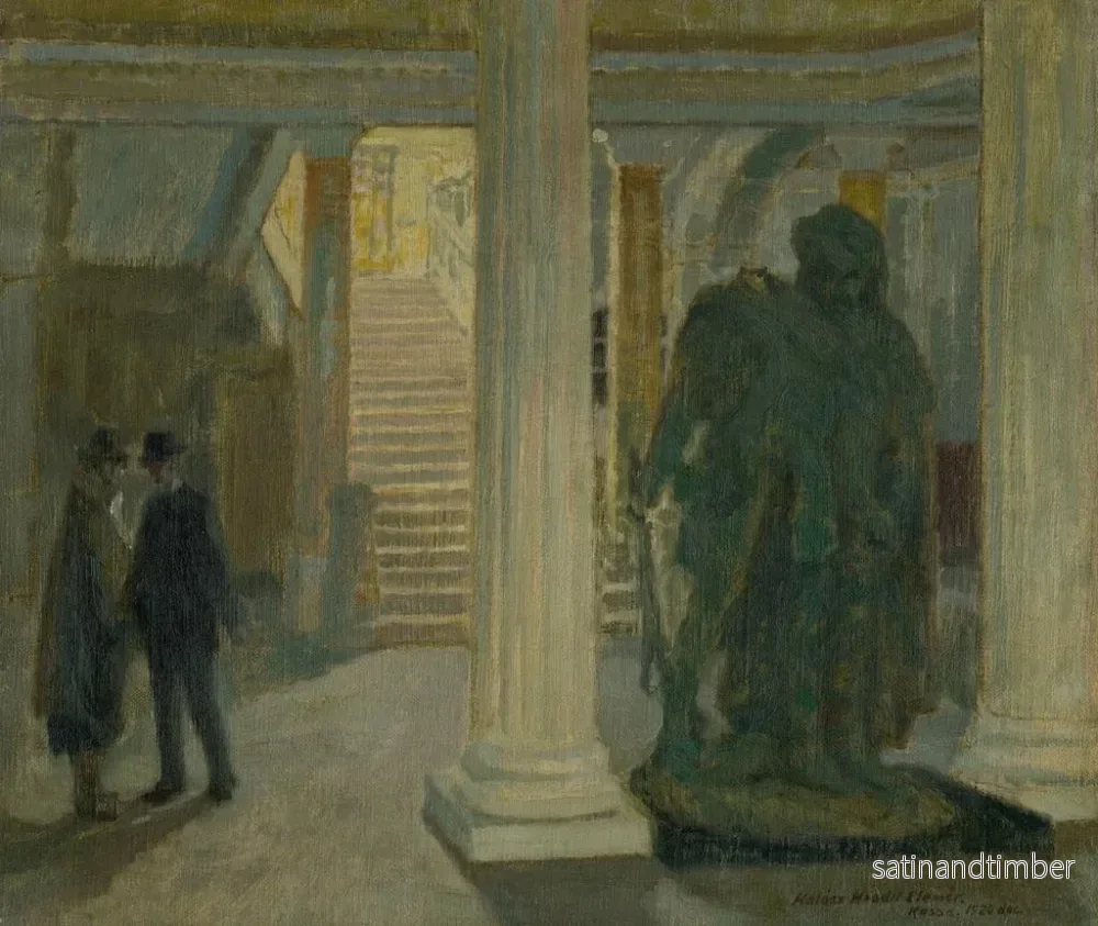 Reproduktion av målningen Le vestibule du musée de Košice - Elemér Halász-Hradil - Bild 2