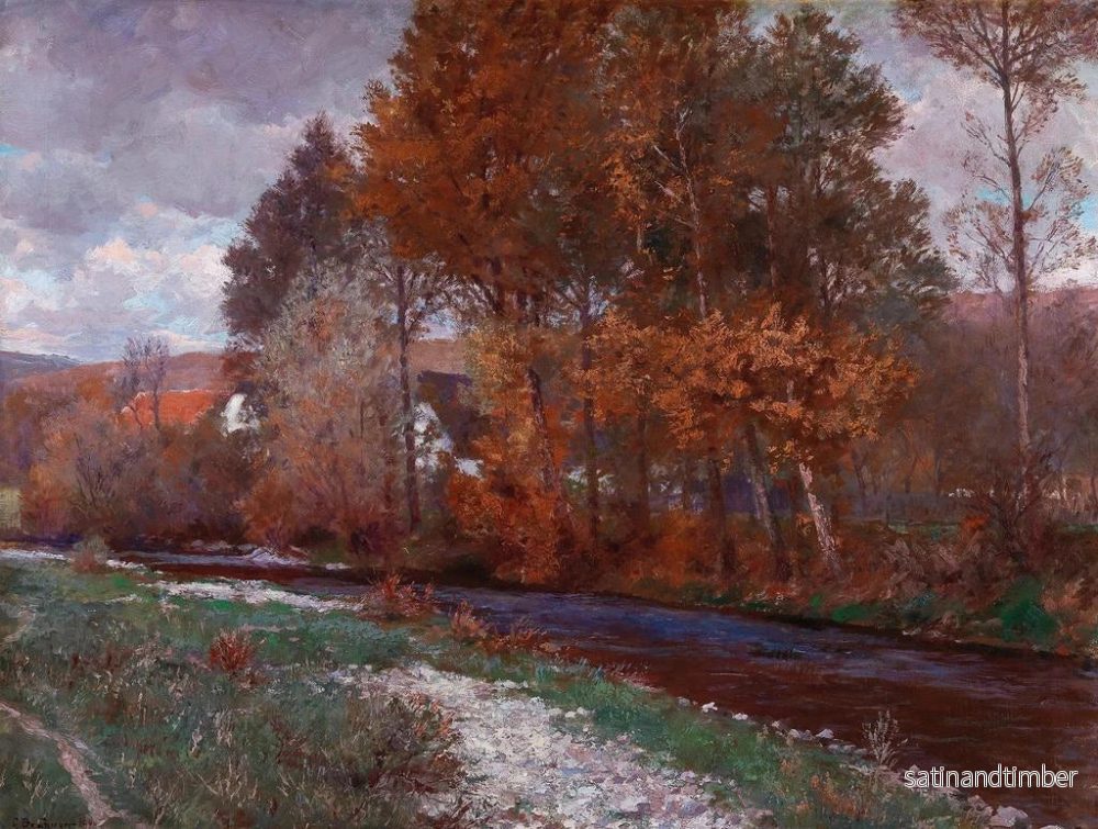 Reproduktion av målningen Sur la Krems - Gustav Bamberger - Bild 2