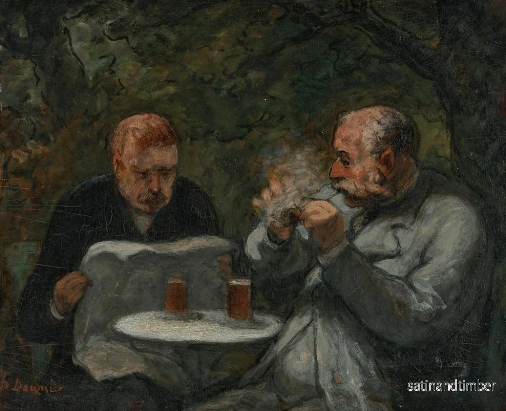 Reproduktion av målningen Les buveurs de bière - Honoré Daumier - Bild 2