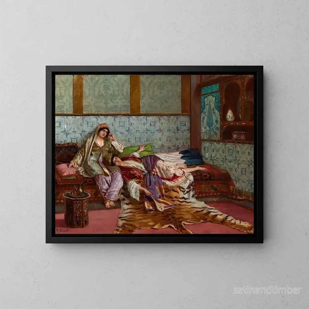 Reproduktion av målningen La Musicienne - Rudolf Ernst