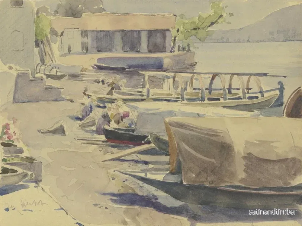 Reproduktion av målningen Port du lac de Garde - Jacob Happ - Bild 2