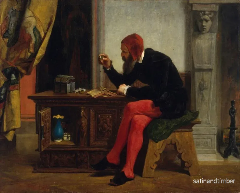Reproduktion av målningen L'Antiquaire - Edwin White - Bild 2