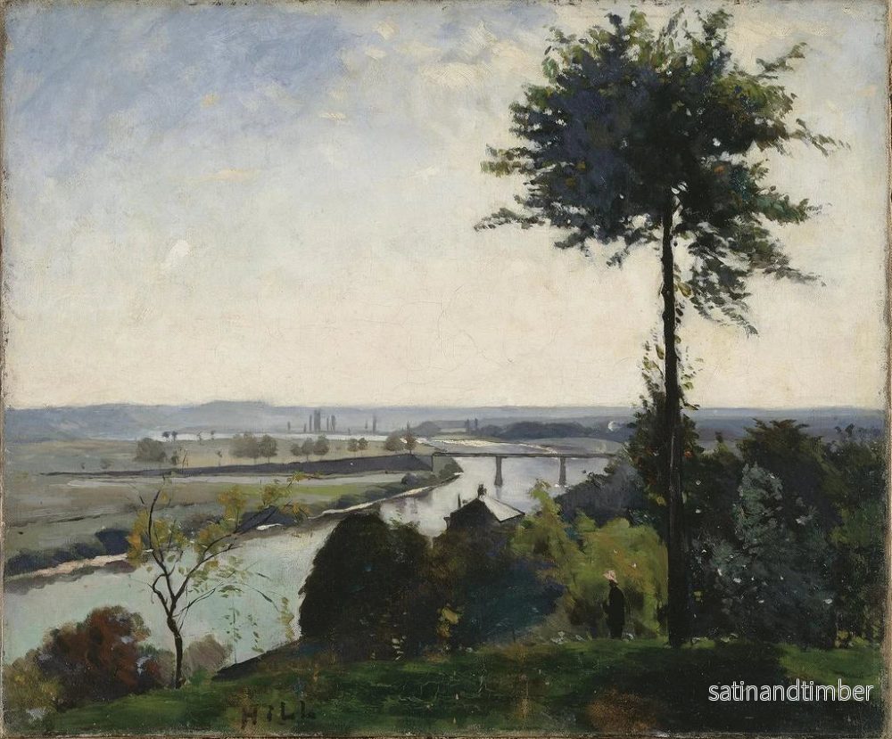 Reproduktion av målningen L'Arbre och floden III: Seine vid Bois-le-Roi - Carl Fredrik Hill - Bild 2