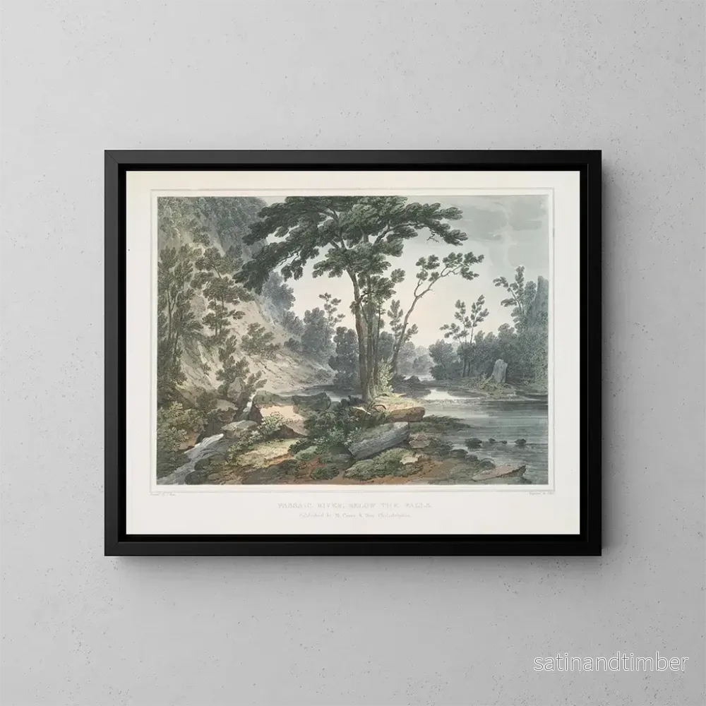 Reproduktion av målningen La rivière Passaic en dessous des chutes – Joshua Shaw Reproduktion av målningen La rivière Passaic en dessous des chutes – Joshua Shaw