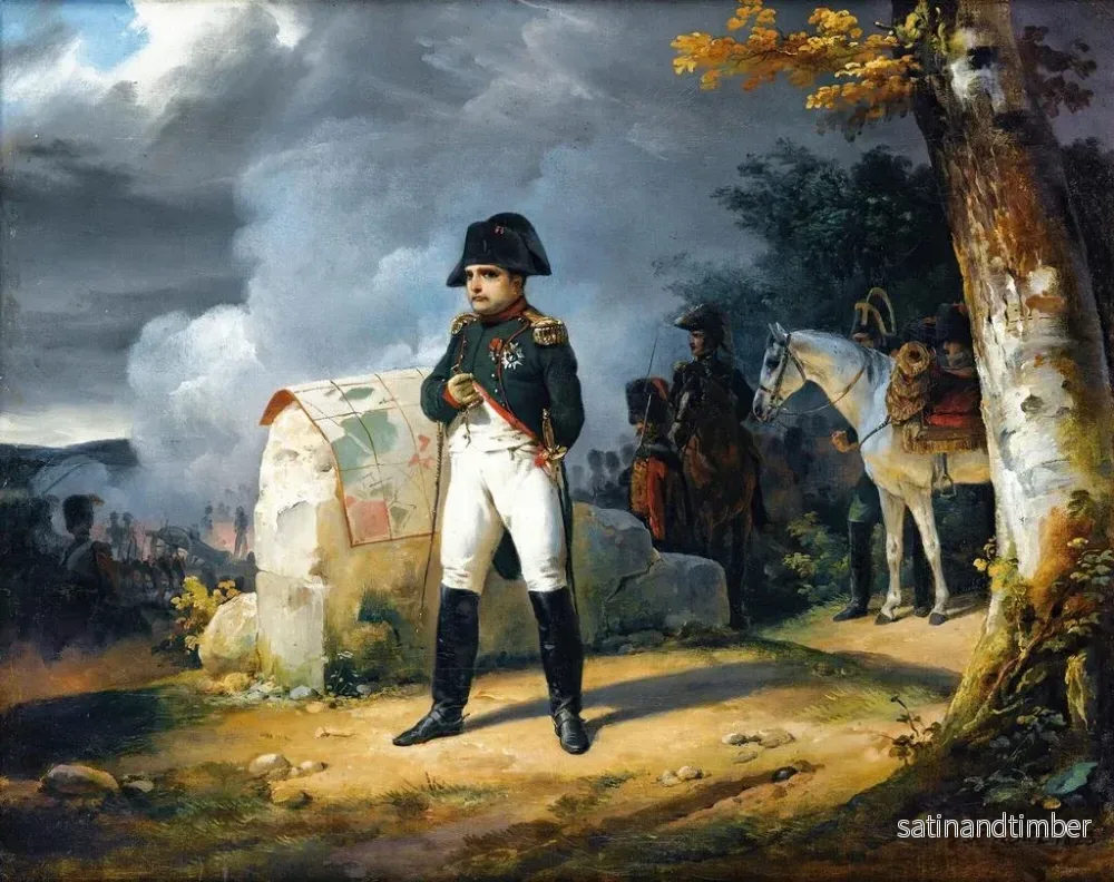 Reproduktion av målningen av Napoleon i Charleroi, juni 1815 - Horace Vernet - Bild 2