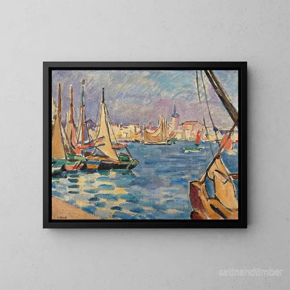 Reproduktion av målningen Les Sables-d'Olonne - Louis Valtat