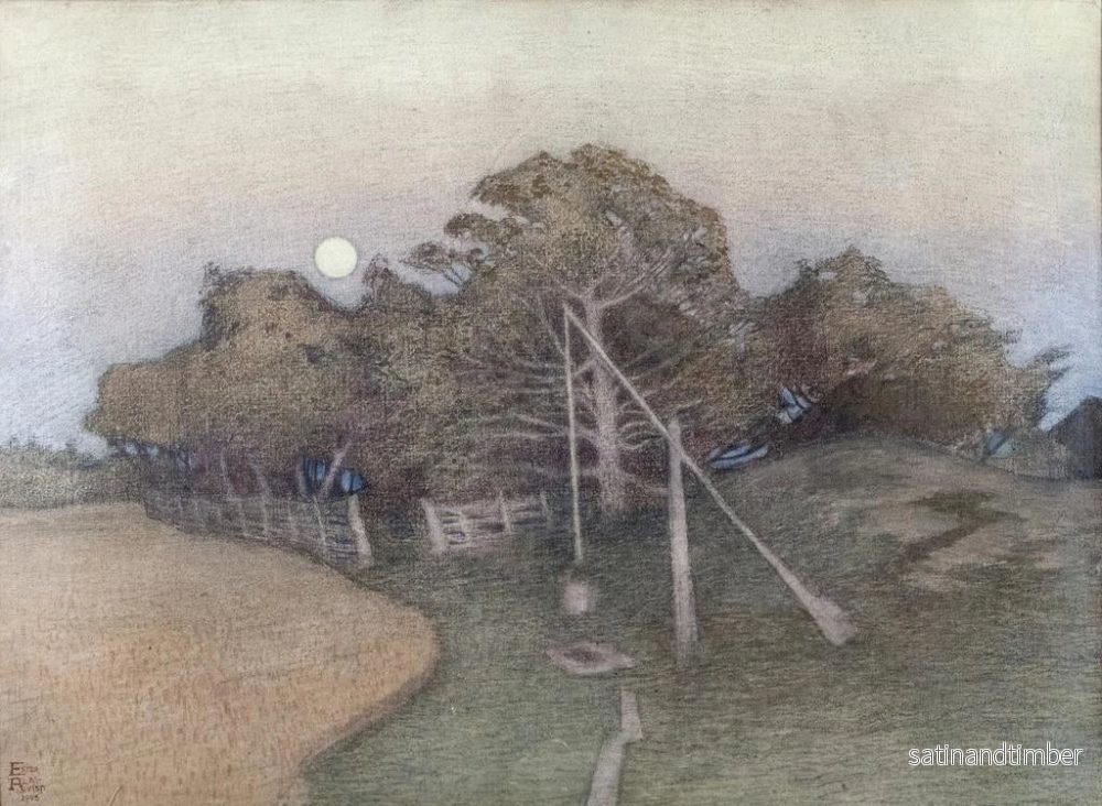 Reproduktion av målningen Utöver gården - Ester Almqvist - Bild 2