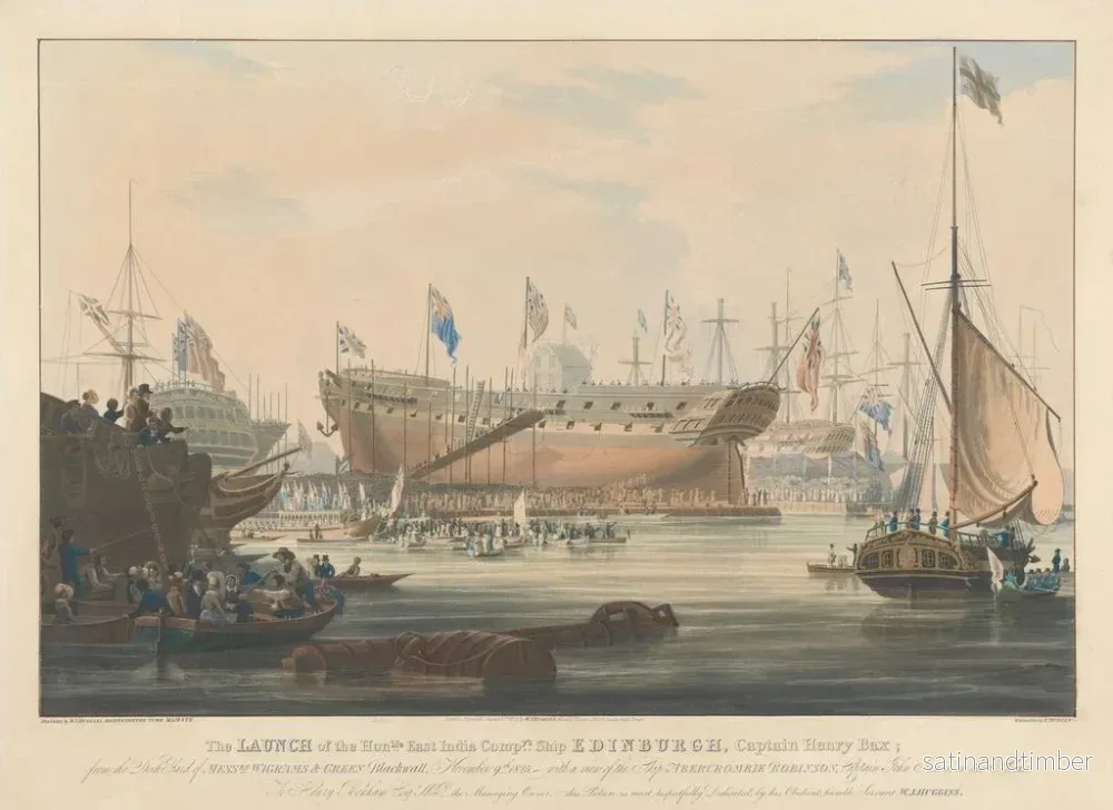 Reproduktion av målningen av Edinburghs Blackwall-avgång, 9 november 1825 - Edward Duncan - Bild 2