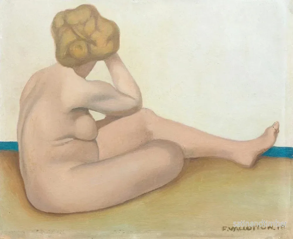 Reproduktion av målningen av en sittande badande på sanden - Félix Vallotton - Bild 2